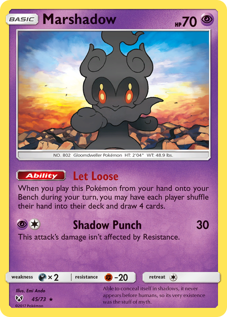 Marshadow (45/73) [Sun & Moon: Shining Legends] | Good Games Adelaide SA