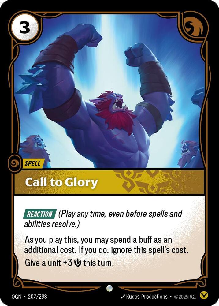 Call to Glory 207/298 (Origins)  | Good Games Adelaide SA