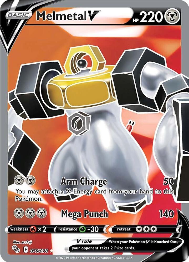 Melmetal V Full Art 075/078 (Pokemon GO)  - Holofoil | Good Games Adelaide SA