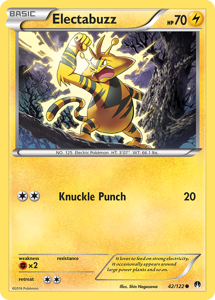 Electabuzz (42/122) [XY: BREAKpoint] | Good Games Adelaide SA