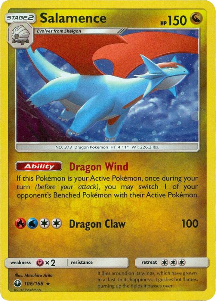 Salamence 106/168 (Miscellaneous Cards & Products)  - Cosmo Holofoil | Good Games Adelaide SA