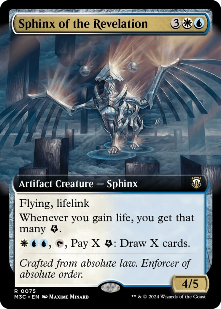 Sphinx of the Revelation (Extended Art) (Ripple Foil) [Modern Horizons 3 Commander] | Good Games Adelaide SA