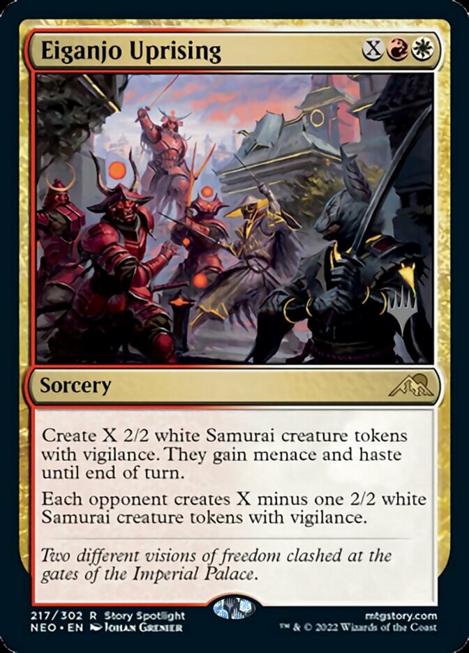 Eiganjo Uprising (Promo Pack) [Kamigawa: Neon Dynasty Promos] | Good Games Adelaide SA