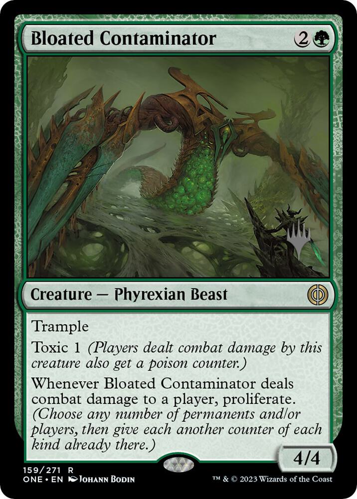 Bloated Contaminator 159 (Promo Pack: Phyrexia: All Will Be One)  - Foil | Good Games Adelaide SA