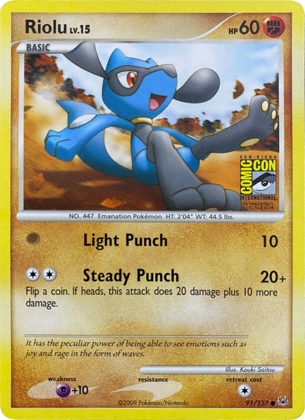 Riolu (91/127) (SDCC 2009) [Platinum: Base Set] | Good Games Adelaide SA