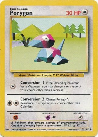 Porygon (39/102) [Base Set Unlimited] | Good Games Adelaide SA