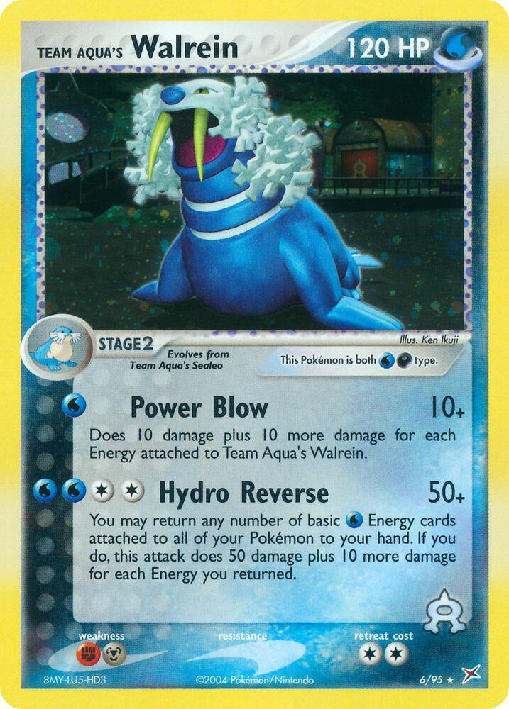 Team Aqua's Walrein 6/95 (Team Magma vs Team Aqua)  - Holofoil | Good Games Adelaide SA