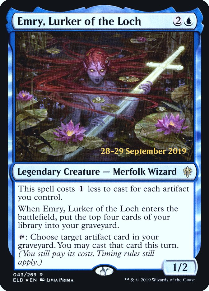 Emry, Lurker of the Loch  [Throne of Eldraine Prerelease Promos] | Good Games Adelaide SA