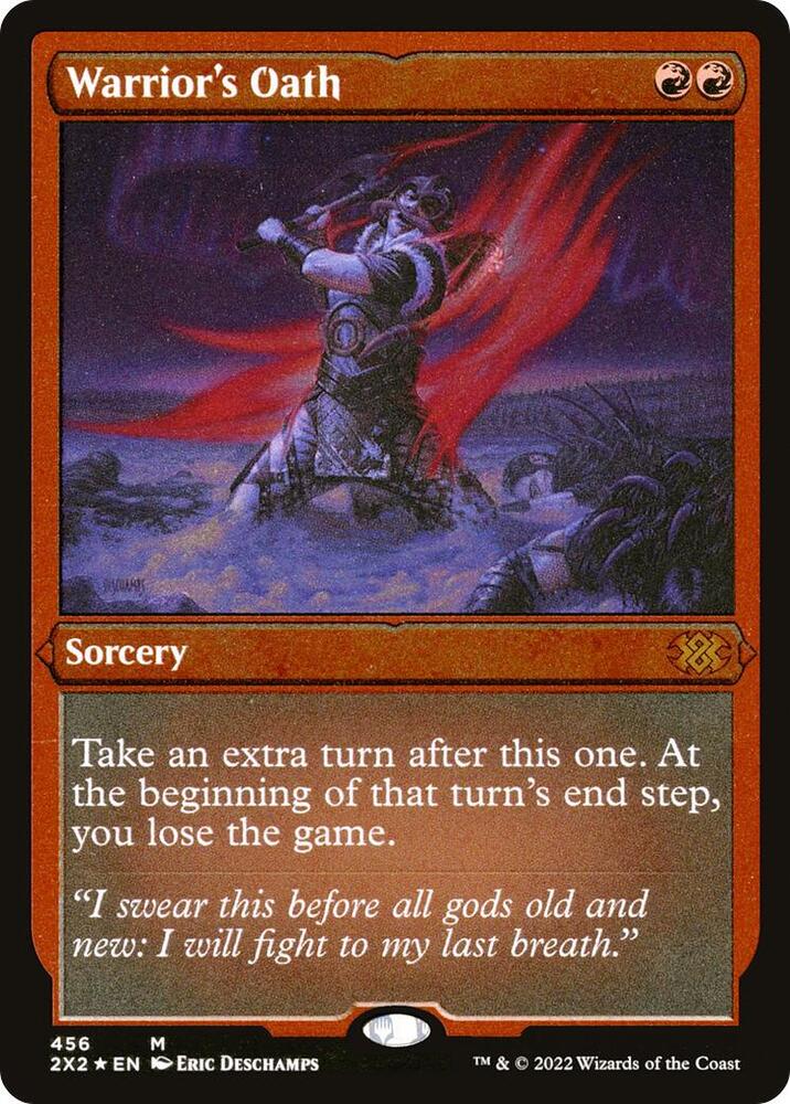 Warriors Oath Foil Etched 456 (Double Masters 2022)  - Foil | Good Games Adelaide SA
