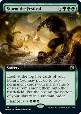 Storm the Festival Extended Art 364 (Innistrad: Midnight Hunt)  | Good Games Adelaide SA