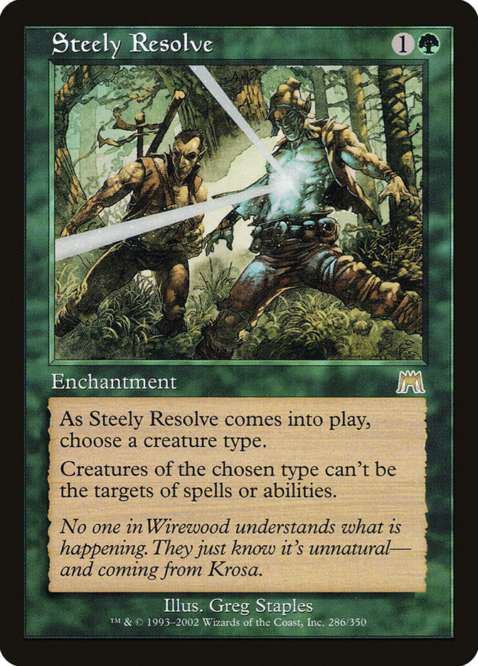 Steely Resolve 286 (Onslaught)  - Foil | Good Games Adelaide SA
