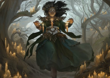 Candlegrove Witch 1 Art Card [Innistrad: Midnight Hunt Art Series] | Good Games Adelaide SA