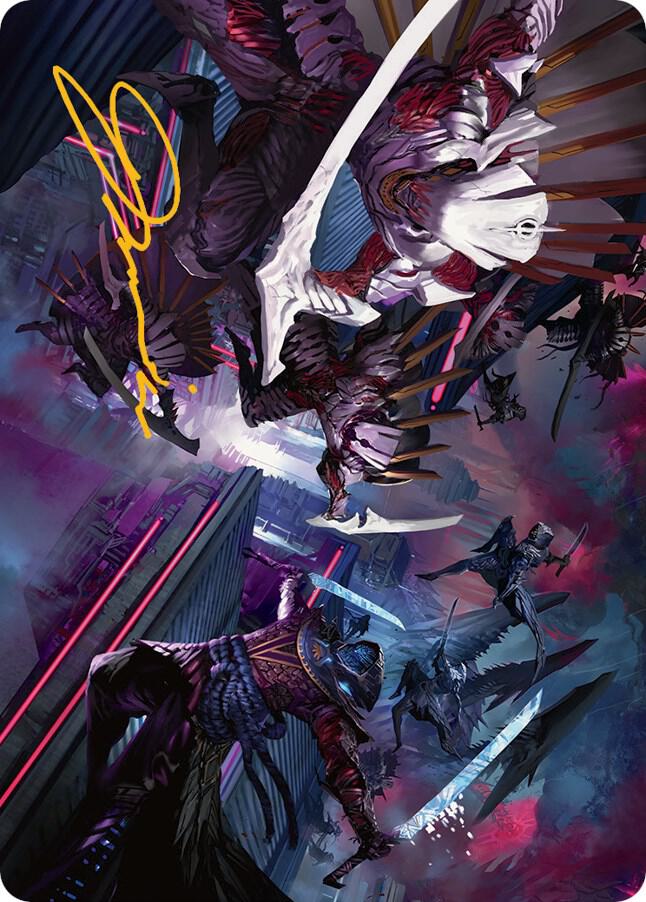 Invasion of Kamigawa Art Card Gold Stamped Signature 12 (Art Series: March of the Machine)  | Good Games Adelaide SA