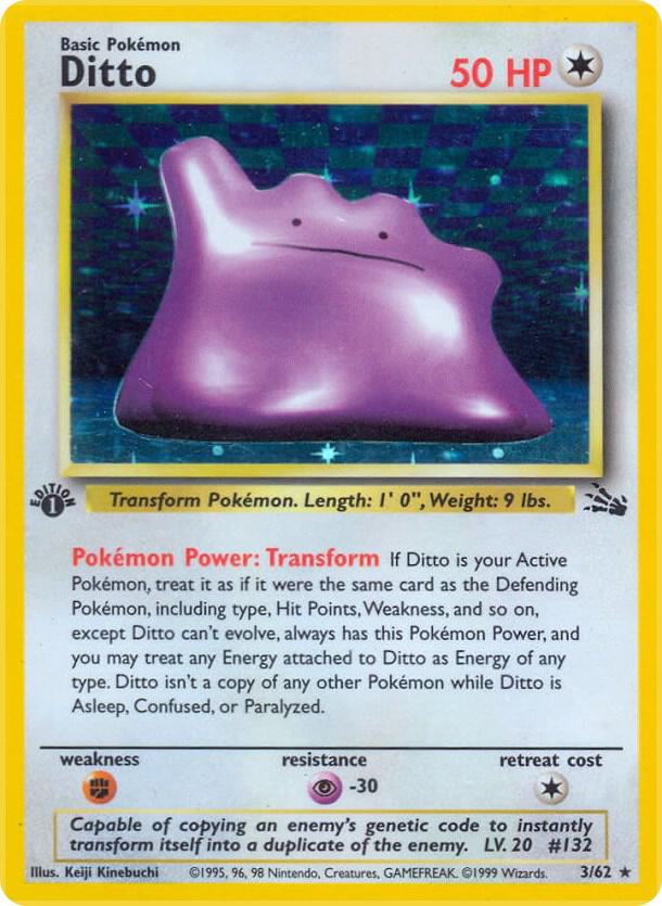 Ditto 03/62 (Fossil)  - 1st Edition Holofoil | Good Games Adelaide SA