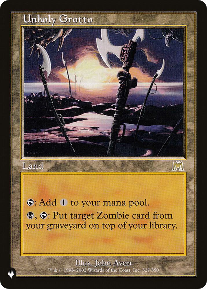 Unholy Grotto 327/350 (The List Reprints)  | Good Games Adelaide SA