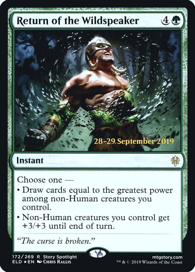 Return of the Wildspeaker 172 (Prerelease Cards)  - Foil | Good Games Adelaide SA