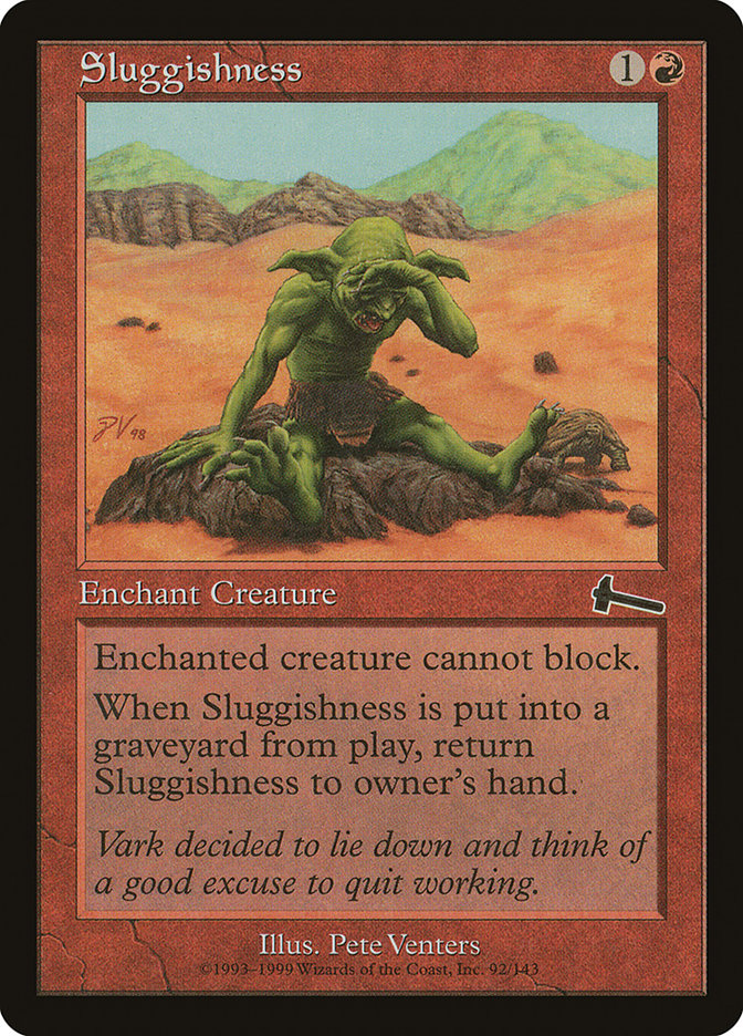 Sluggishness 92 (Urza's Legacy)  - Foil | Good Games Adelaide SA