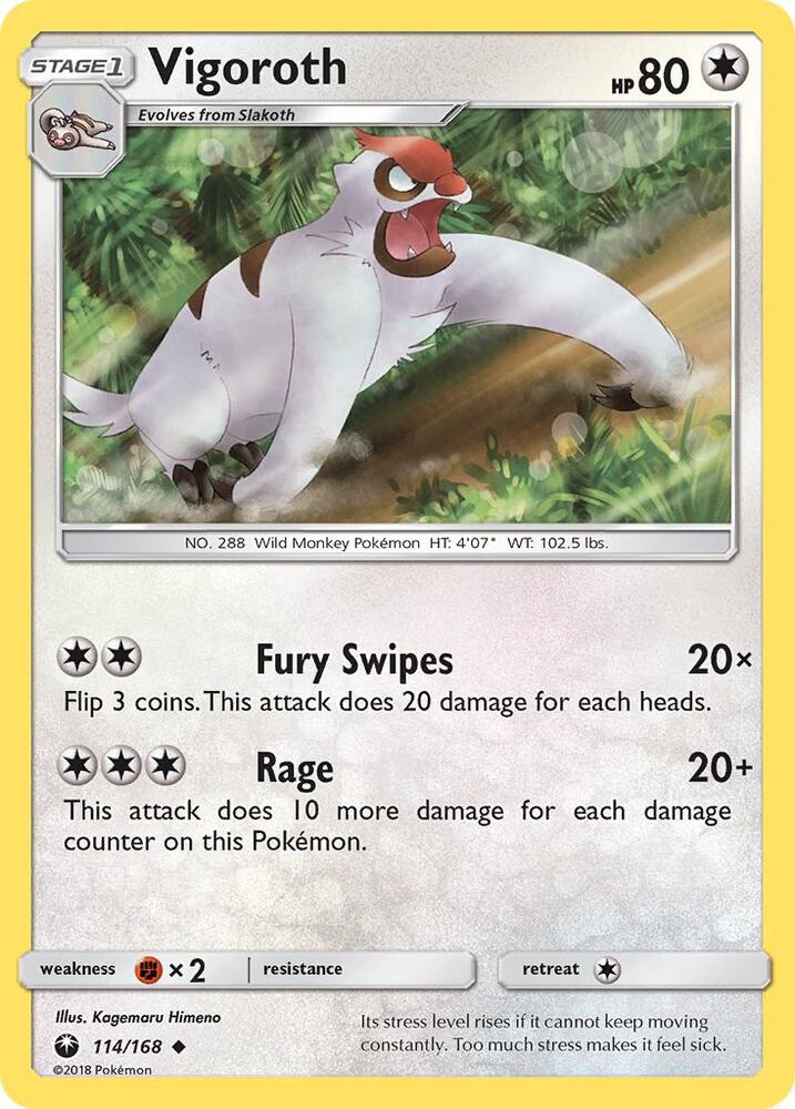 Vigoroth 114/168 (SM - Celestial Storm)  | Good Games Adelaide SA