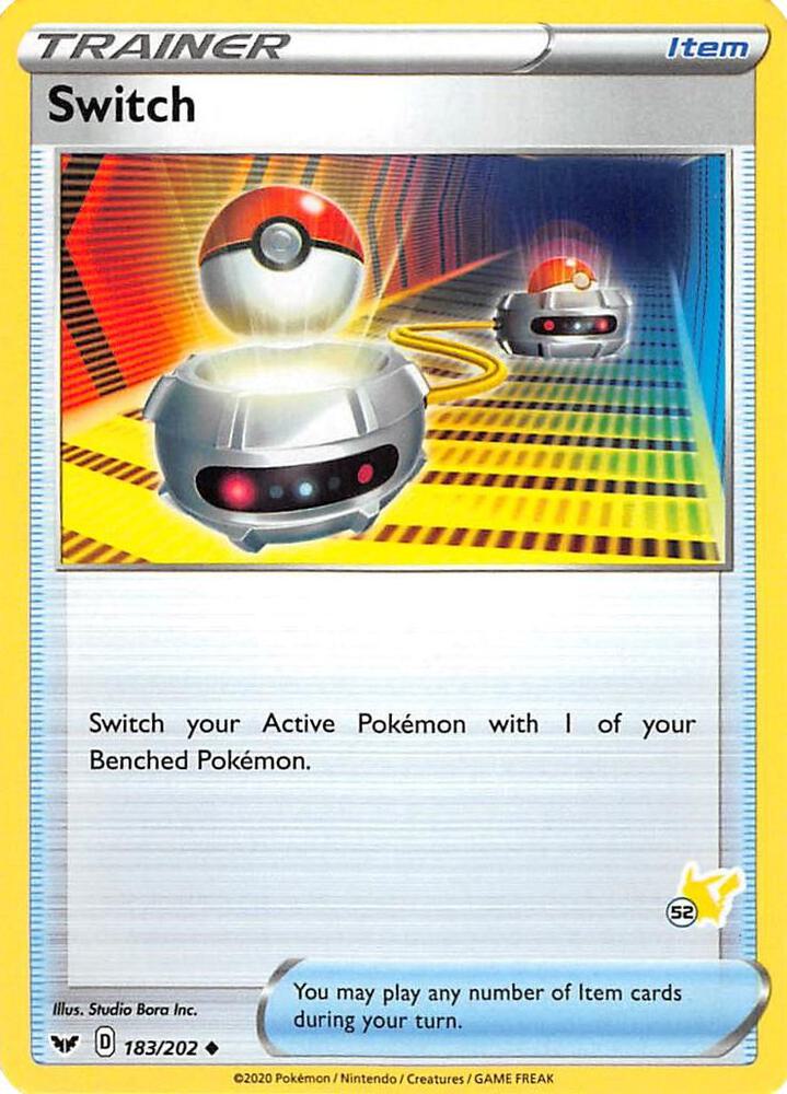 Switch 183 202 52 Pikachu Stamped 183/202 (Battle Academy 2022)  | Good Games Adelaide SA
