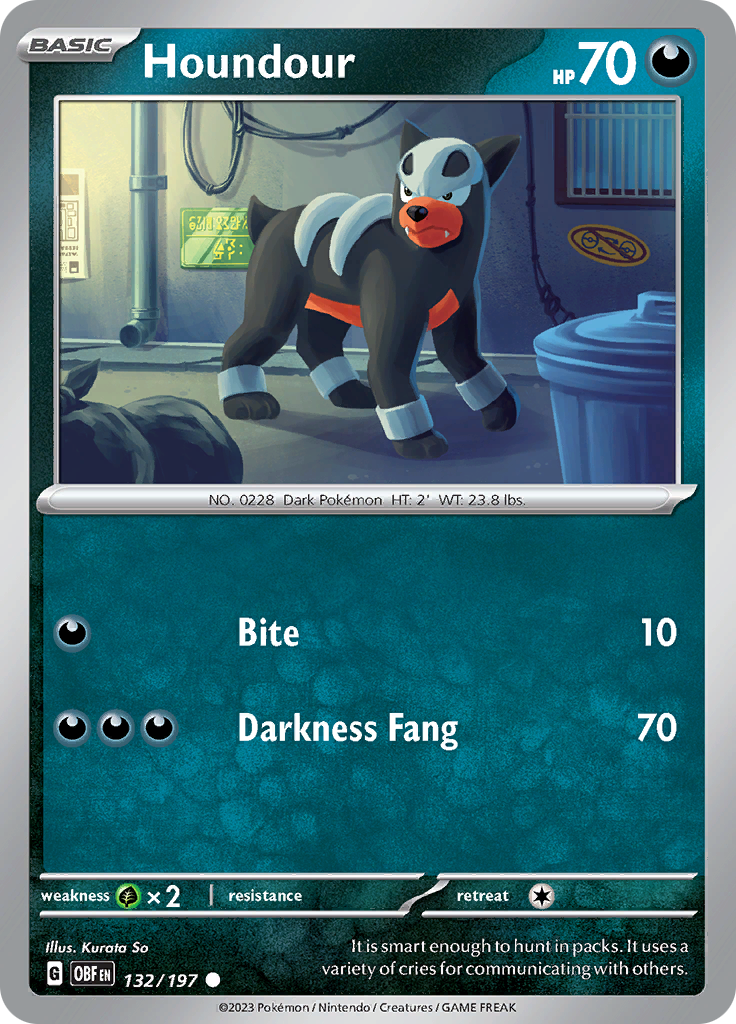 Houndour (132/197) [Scarlet & Violet: Obsidian Flames] | Good Games Adelaide SA