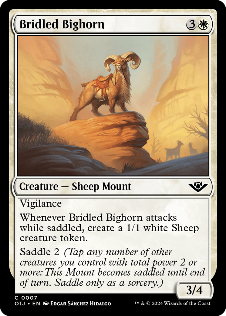 Bridled Bighorn [Outlaws of Thunder Junction] | Good Games Adelaide SA