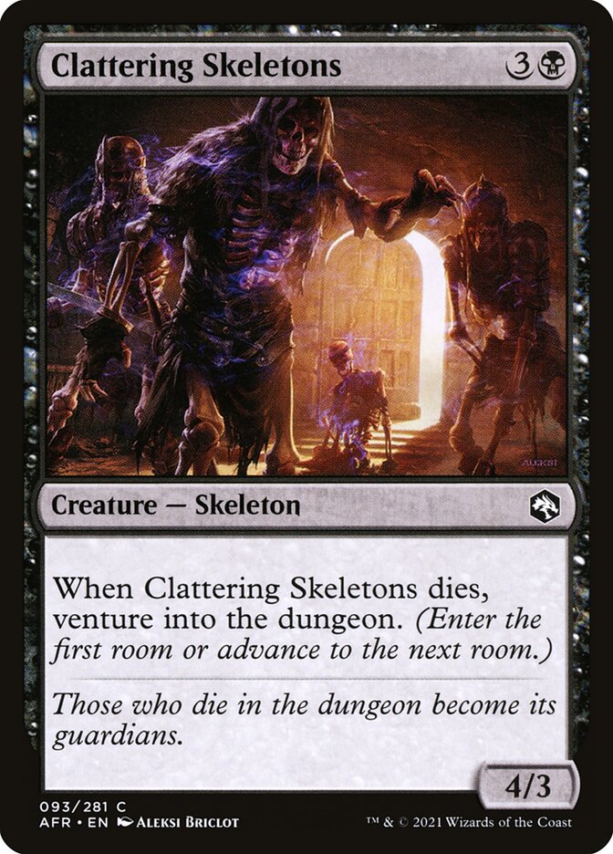 Clattering Skeletons 93 (Adventures in the Forgotten Realms)  - Foil | Good Games Adelaide SA
