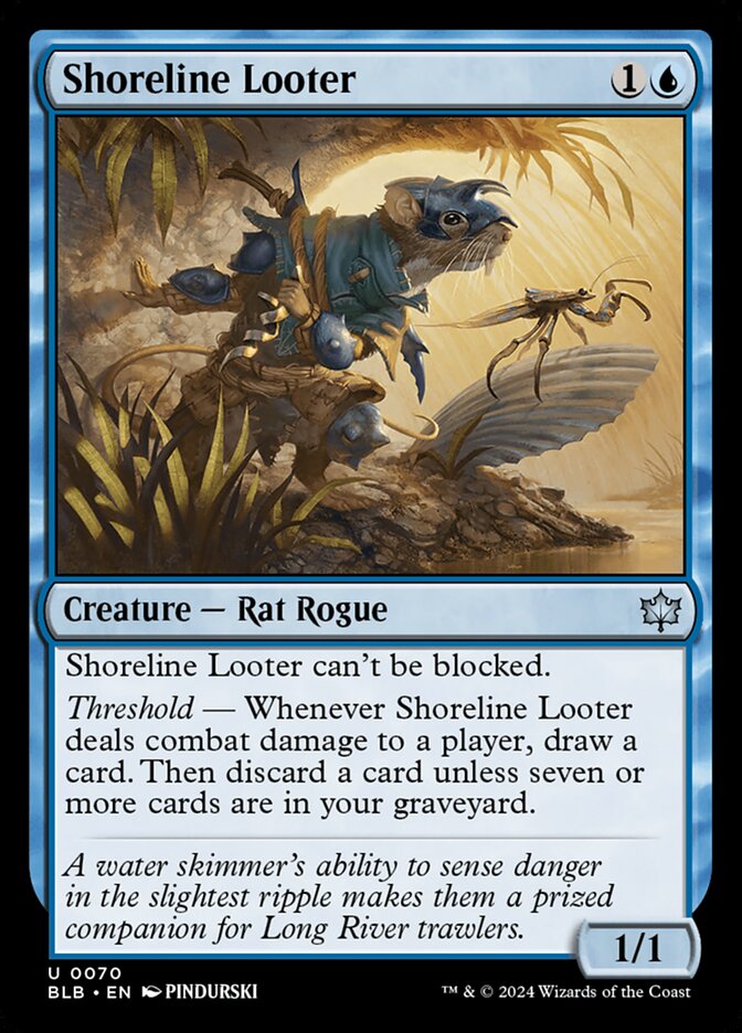 Shoreline Looter 70 (Bloomburrow)  - Foil | Good Games Adelaide SA