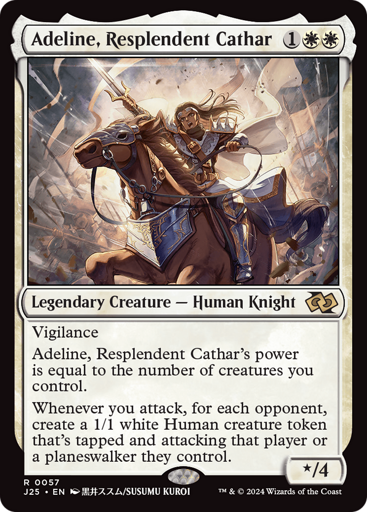 Adeline, Resplendent Cathar (Anime) [Foundations Jumpstart] | Good Games Adelaide SA