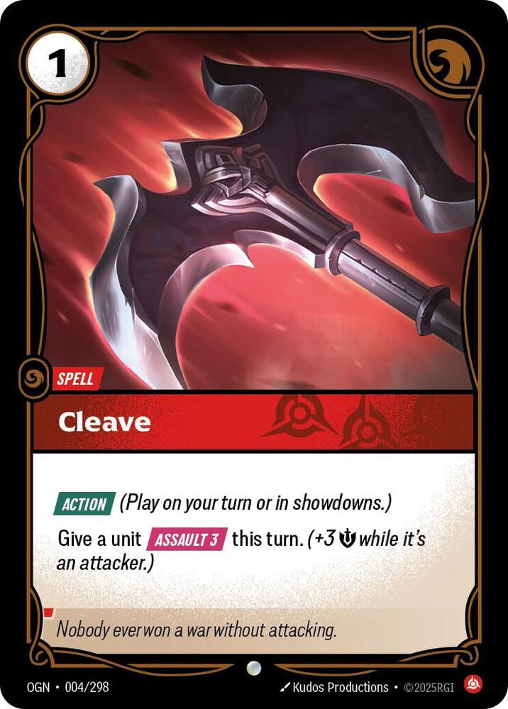 Cleave 004/298 (Origins)  | Good Games Adelaide SA