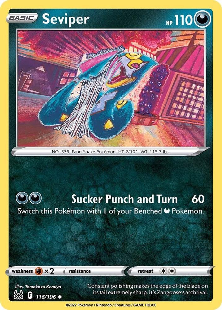 Seviper 116/196 (SWSH11: Lost Origin)  | Good Games Adelaide SA