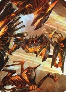 Gleeful Demolition Art Card 28 (Art Series: Phyrexia: All Will Be One)  | Good Games Adelaide SA