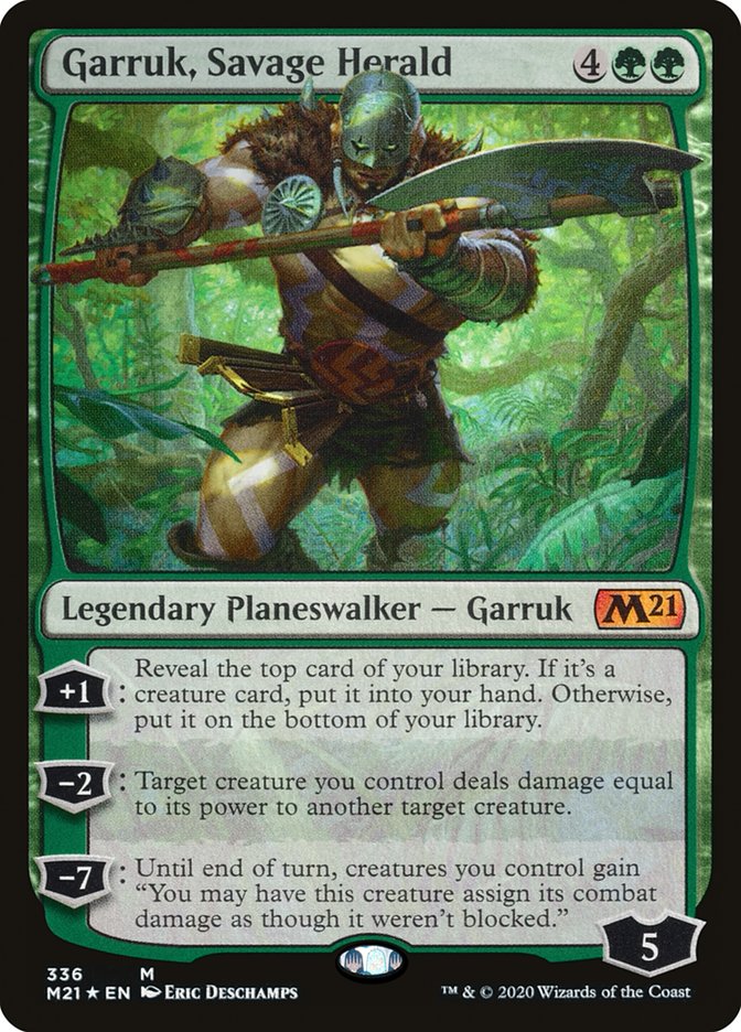 Garruk, Savage Herald 336 (Core Set 2021)  - Foil | Good Games Adelaide SA