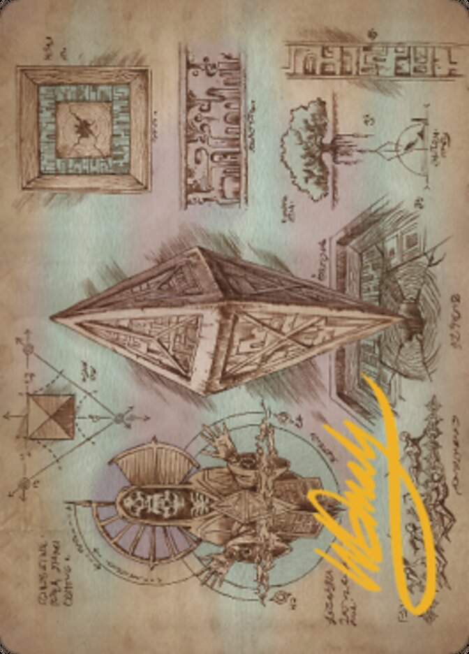 Keening Stone Art Card (Gold-Stamped Signature) [The Brothers' War Art Series] | Good Games Adelaide SA