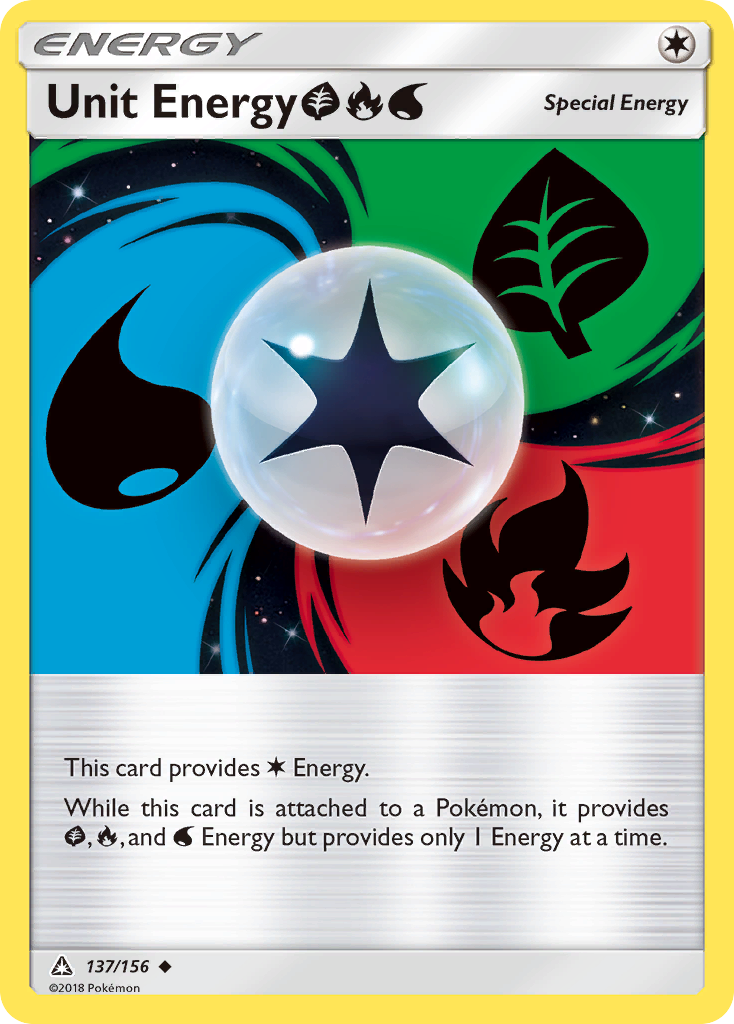 Unit Energy (137/156) (Grass, Fire, Water) [Sun & Moon: Ultra Prism] | Good Games Adelaide SA