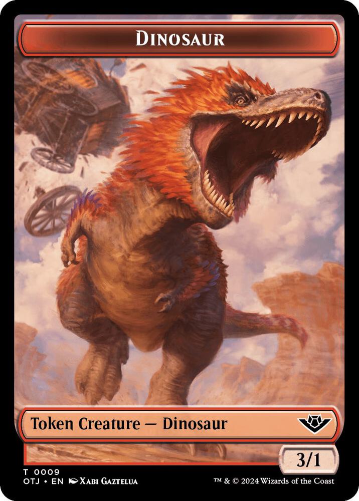 Dinosaur Plot Double Sided Token 9 // 20 (Outlaws of Thunder Junction)  | Good Games Adelaide SA