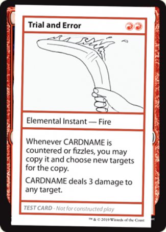 Trial and Error (2021 Edition) [Mystery Booster Playtest Cards] | Good Games Adelaide SA