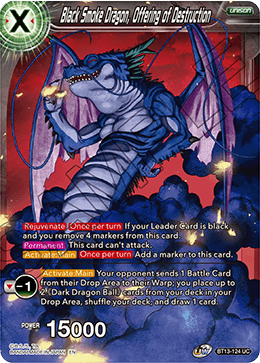 Black Smoke Dragon, Offering of Destruction (Uncommon) [BT13-124] | Good Games Adelaide SA