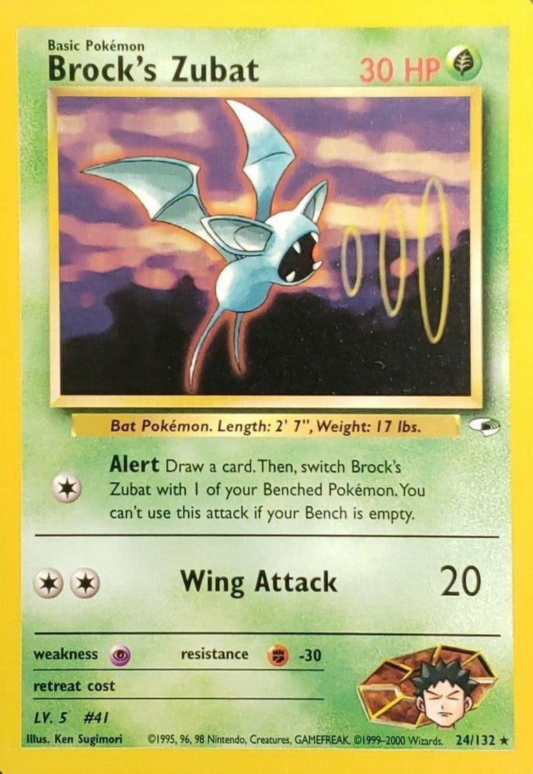 Brock's Zubat (24/132) [Gym Heroes Unlimited] | Good Games Adelaide SA