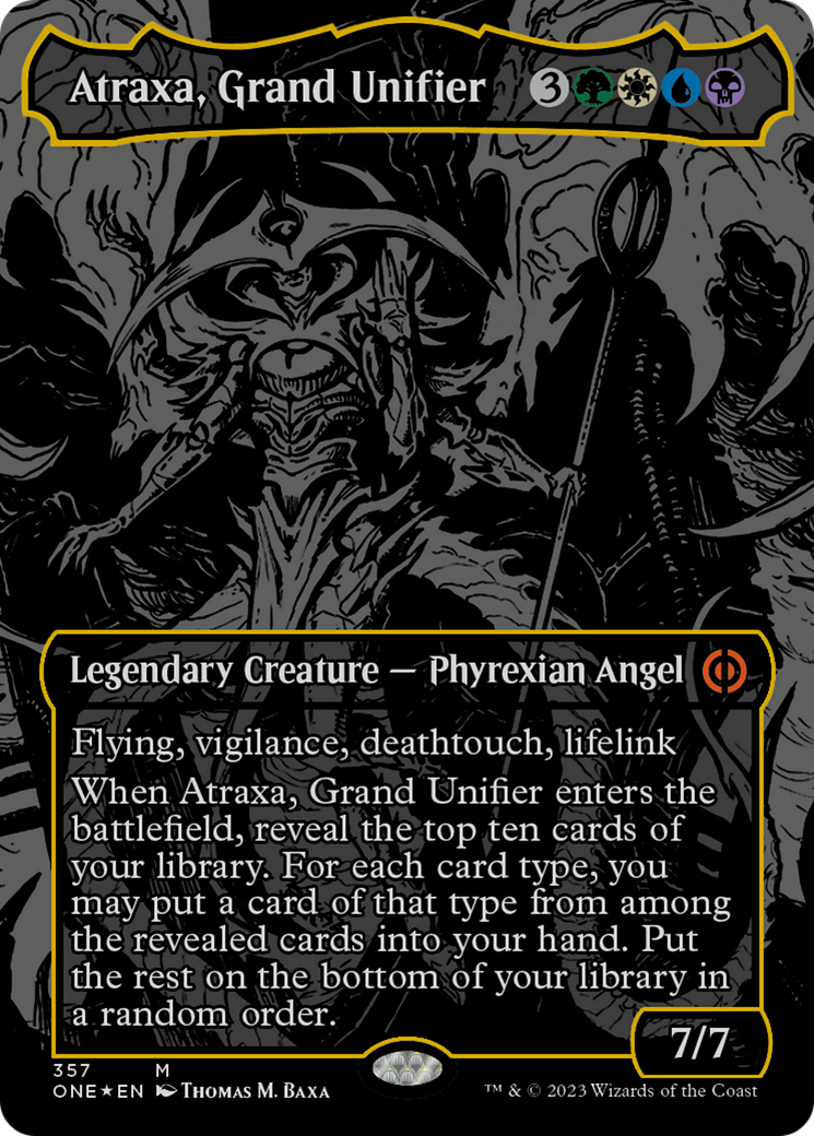 Atraxa, Grand Unifier (Oil Slick Raised Foil) [Phyrexia: All Will Be One] | Good Games Adelaide SA