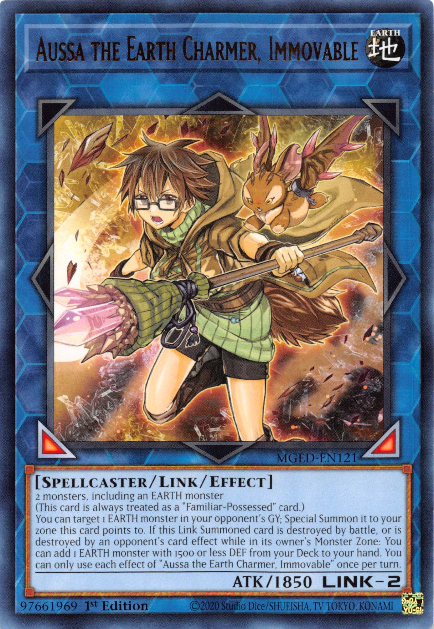 Aussa the Earth Charmer, Immovable [MGED-EN121] Rare | Good Games Adelaide SA