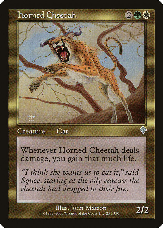 Horned Cheetah 251 (Invasion)  - Foil | Good Games Adelaide SA