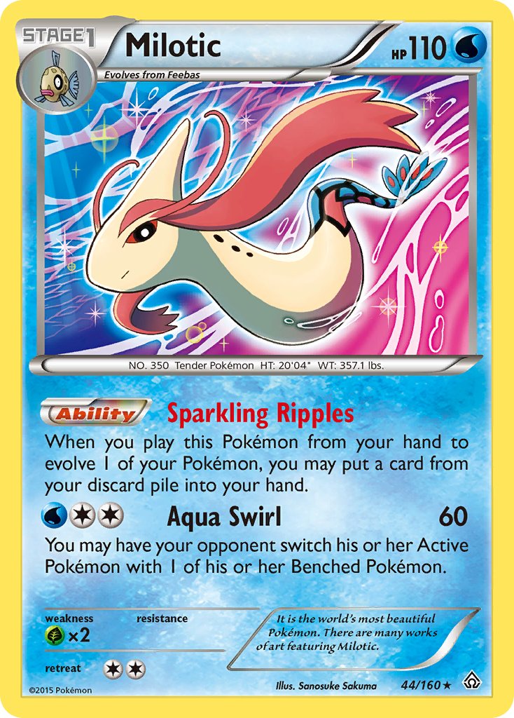 Milotic (44/160) (Theme Deck Exclusive) [XY: Primal Clash] | Good Games Adelaide SA
