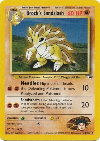 Brock's Sandslash (23/132) [Gym Heroes Unlimited] | Good Games Adelaide SA