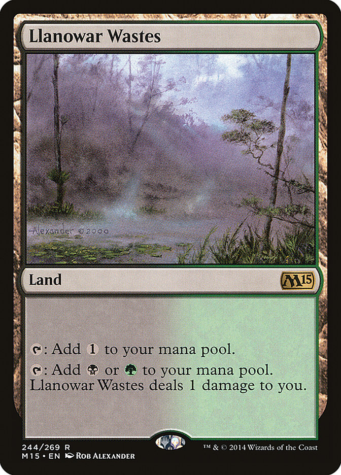 Llanowar Wastes [Magic 2015] | Good Games Adelaide SA