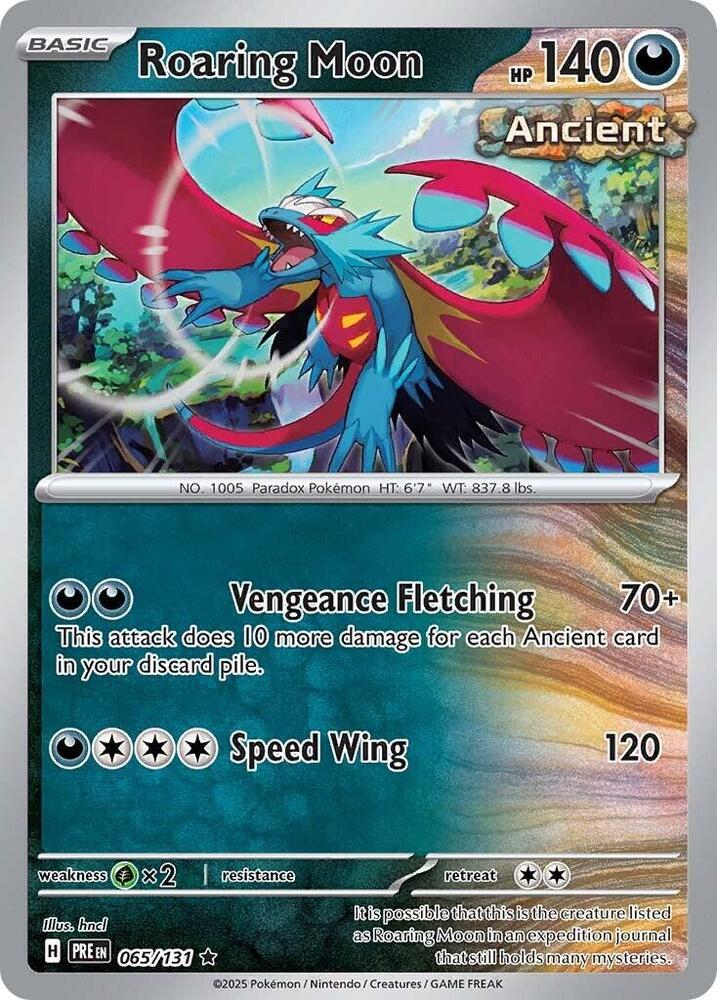 Roaring Moon (065/131) [Scarlet & Violet: Prismatic Evolutions] | Good Games Adelaide SA