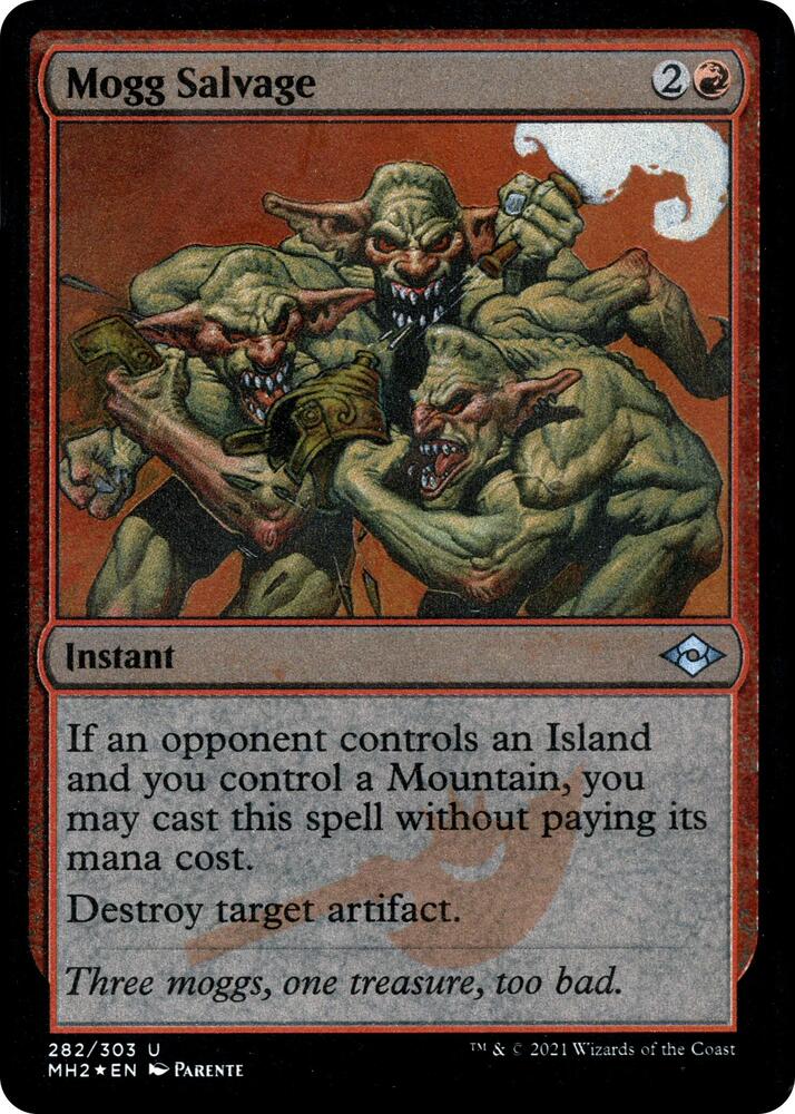 Mogg Salvage Foil Etched 282 (Modern Horizons 2)  - Foil | Good Games Adelaide SA