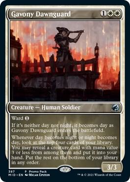 Gavony Dawnguard 387 (Promo Pack: Innistrad: Midnight Hunt)  - Foil | Good Games Adelaide SA
