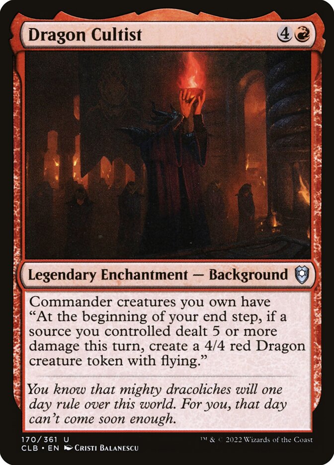 Dragon Cultist 170 (Commander Legends: Battle for Baldur's Gate)  - Foil | Good Games Adelaide SA