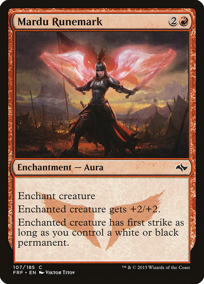 Mardu Runemark 107/185 (Fate Reforged)  - Foil | Good Games Adelaide SA