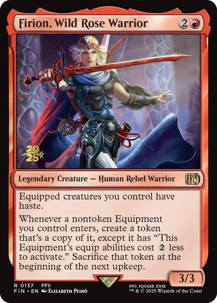 Firion Wild Rose Warrior 137 (Prerelease Cards)  - Foil | Good Games Adelaide SA